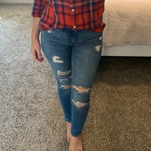 A & F Harper Low Rise Super Skinny Jeans